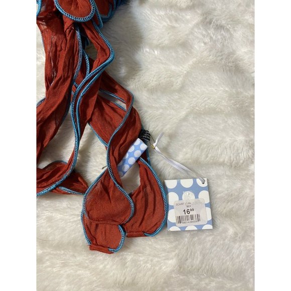 NWT Powder SCARF Trinity Teal Viscose New - Picture 3 of 4